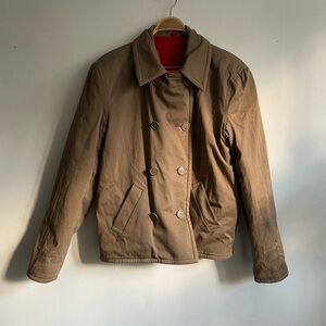 Vintage 90s Calvin Klein reversable Men's Brown / Red Jacket